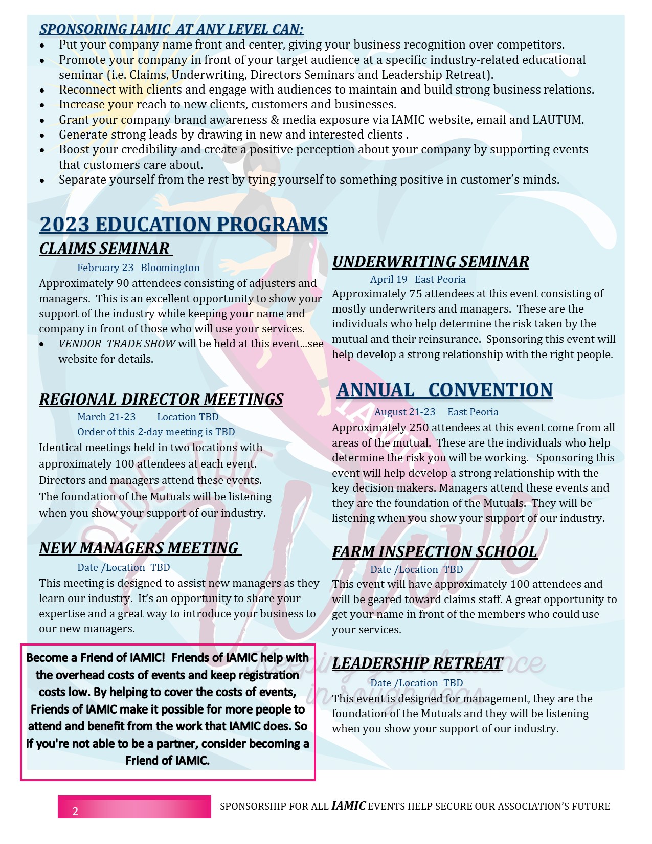 2023 Sponsorship Flyer Pg 2 2023 Sponsorship Flyer Pg 2