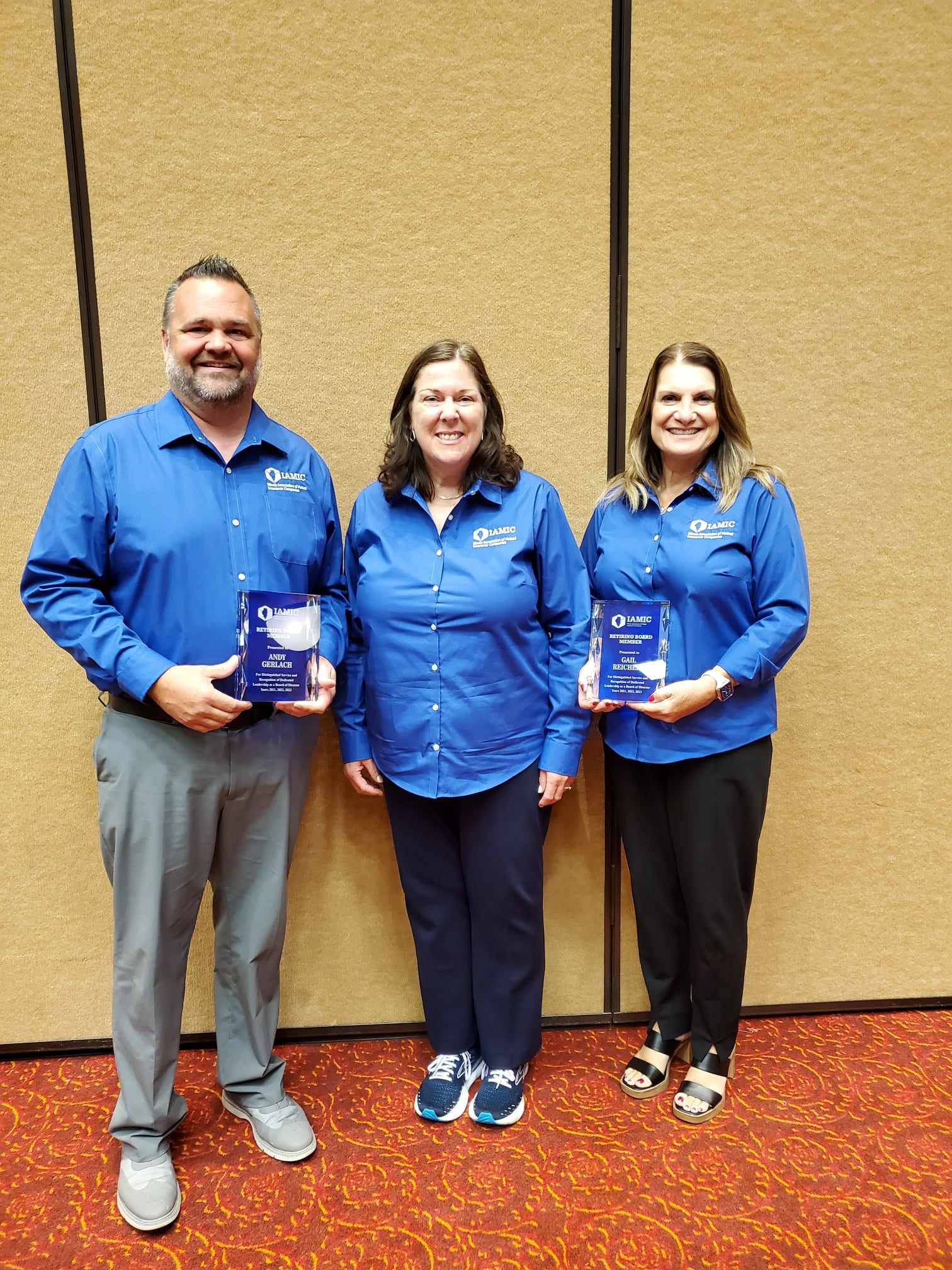 Retiring Board Members Andy Gerlach and Gail Reichert